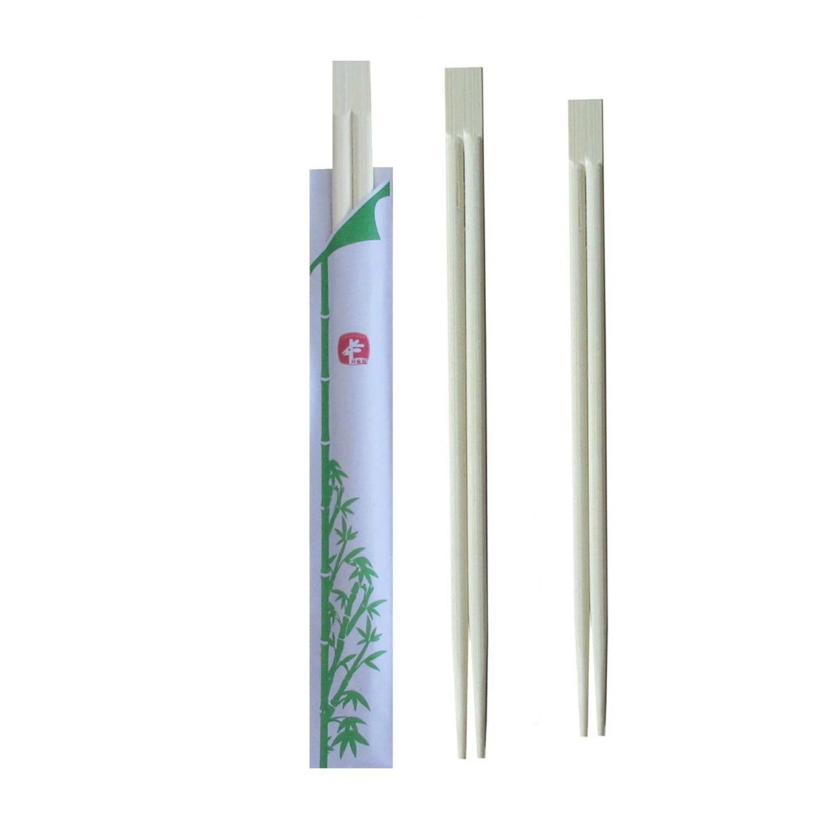 Custom 100% Natural Wooden Chopsticks Disposable Bamboo in Semi-Paper Sleeves Chopsticks