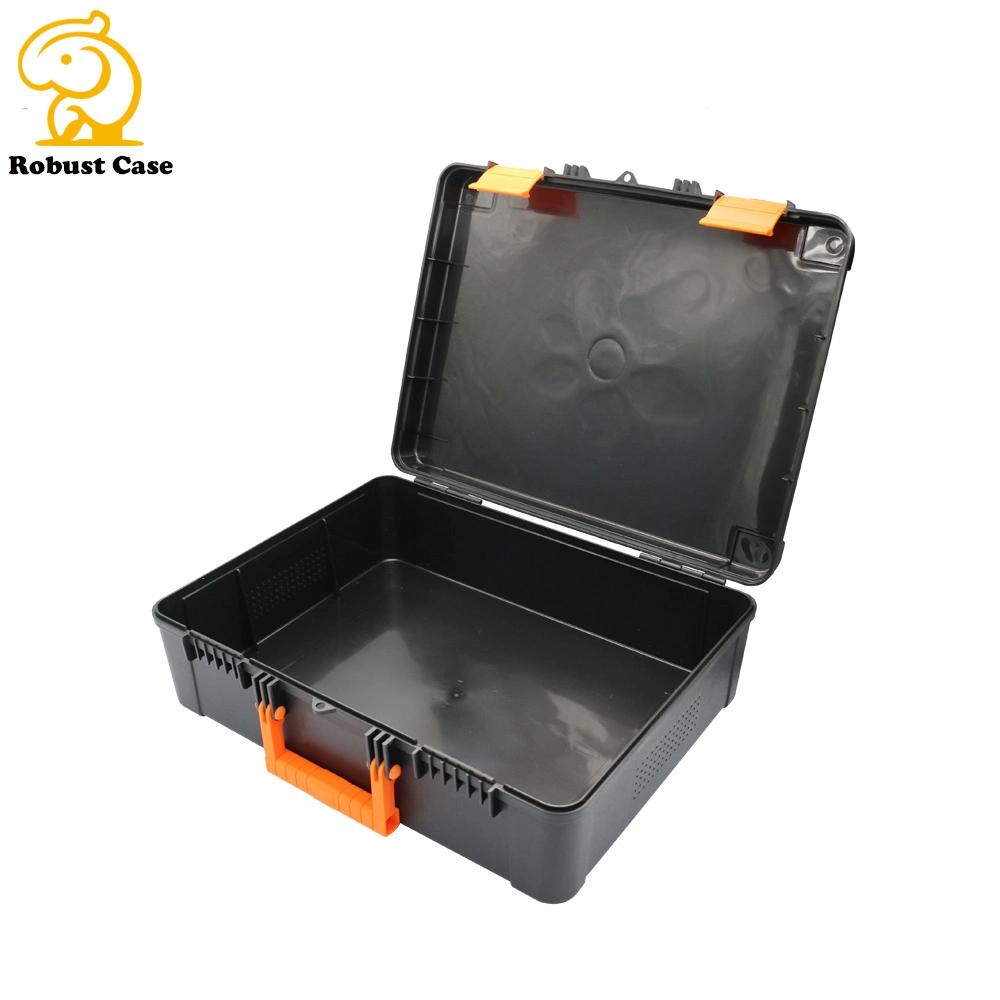 Simple Empty Plastic Carrying Tool Box with Handle