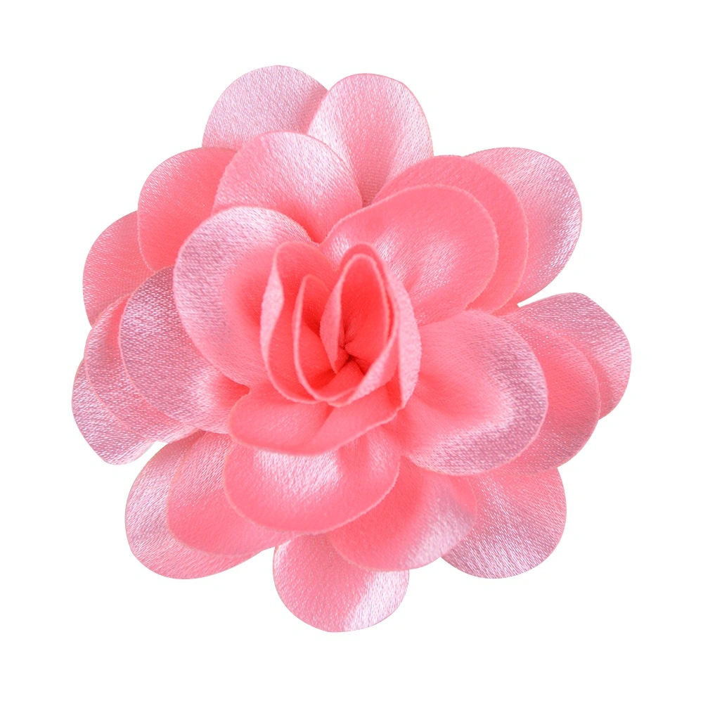 7 cm brillante seda hecha a mano Flores, Flores de Zapatos, Flores de Sombreros, cinta de pelo materiales, Accesorios de ropa de bricolaje