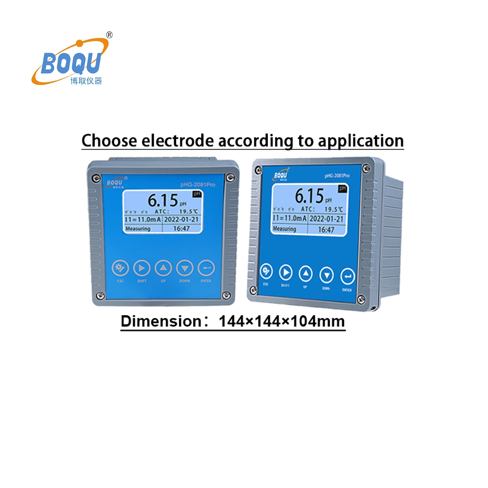 Boqu Phg-2081PRO High Temperature Resistance Measuring Fermentation and Pharmaceutical Industry Online pH Meter