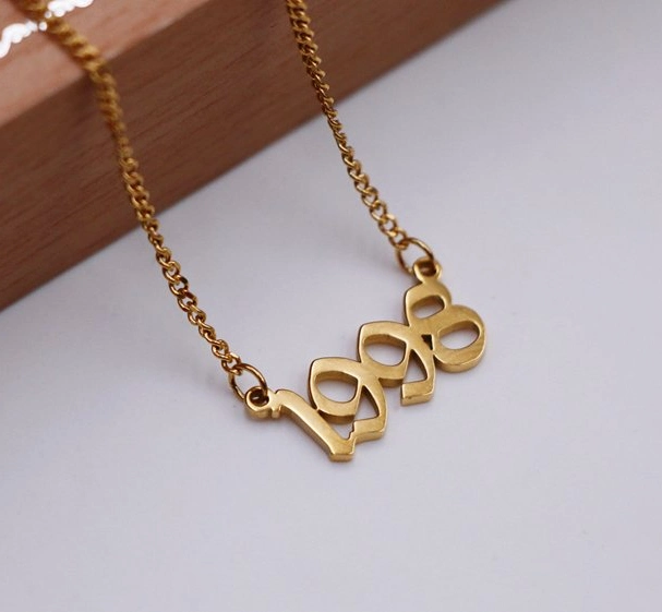 Custom Name Pendant Gold Plated Necklace Sterling Silver for Women Drop Shipping