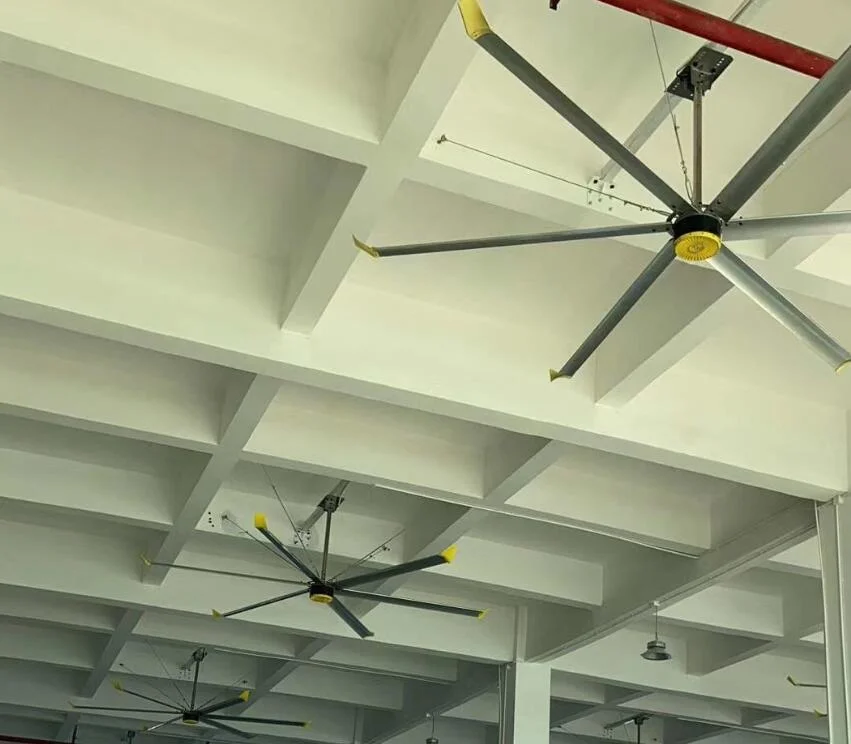 Industrial Ceiling Fans as Air Blower for Workshop Ventilation and Cooling Solution