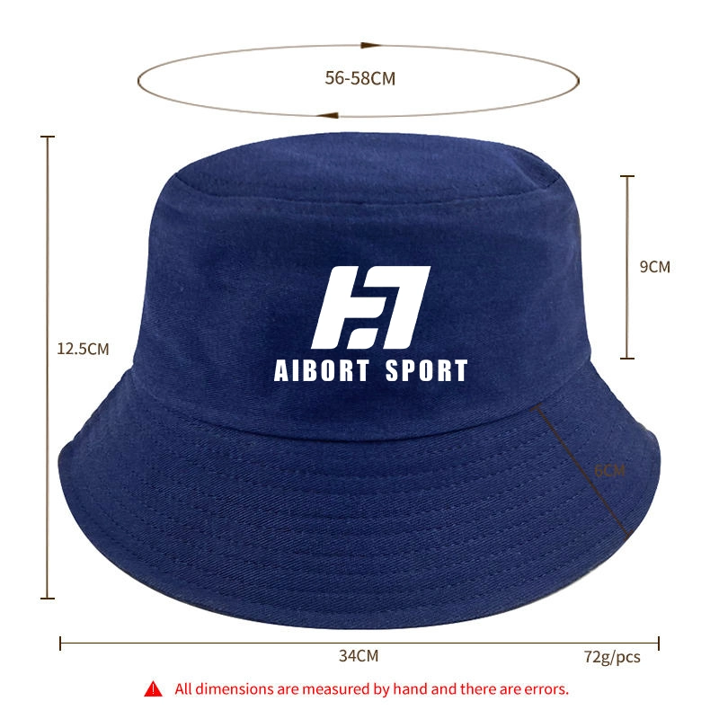 Aibort Customized Double-Sided Fisherman Hat in Spring and Autumn Fashion Label Patch, Solid Color, Versatile Sunshade and Sunscreen Basin Hat