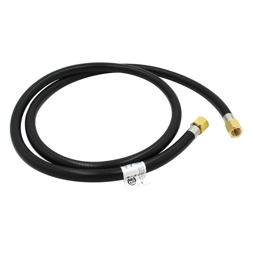 Female Black Flex Flexible Hose Manufacturing Propane Rubber Gas Cooker Pipe