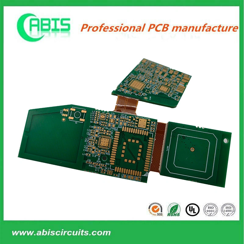 Abis 8 Layers Polymide Flexible OEM Multilayers Enig Rigid Flex PCB FPC