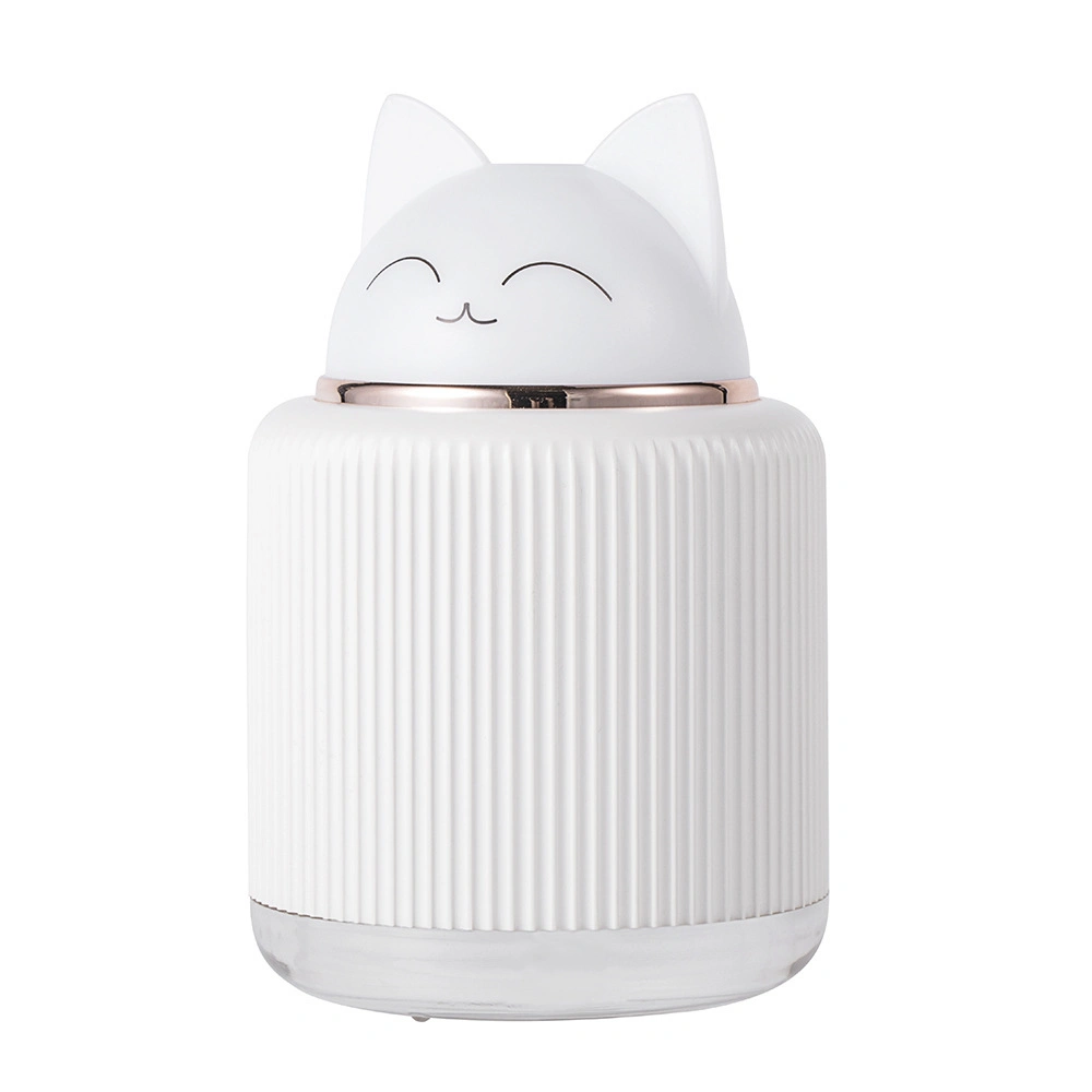 Promoción Regalo mascota Humidador LED Luz de Noche Oso Marrón/Gato Blanco/Conejo Rosa