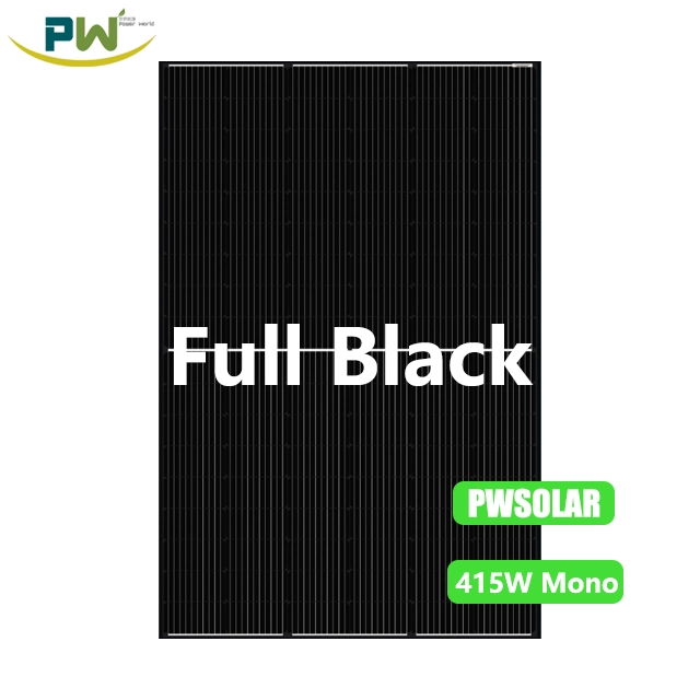 High Quality Solar Mono Panel All Full Black Frame 415W with 108 Cells