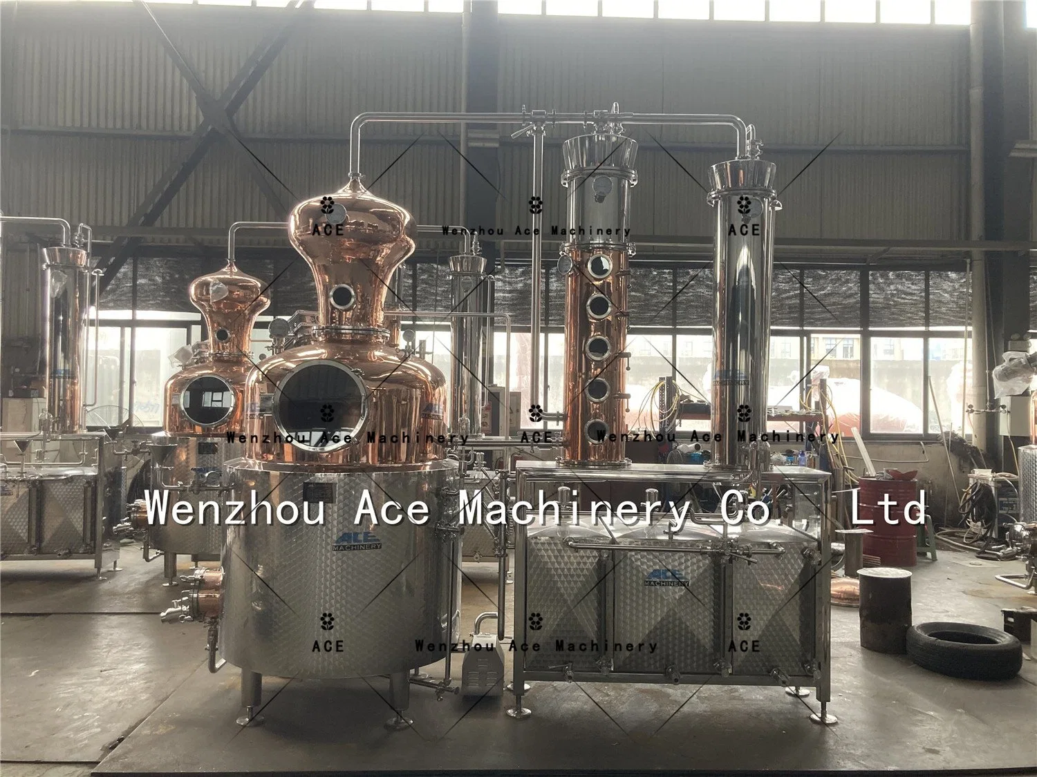 300L Copper Alcohol Distiller Whisky Wine Gin Vodka Brandy Alembic Home Moonshine Still Spirits Boiler