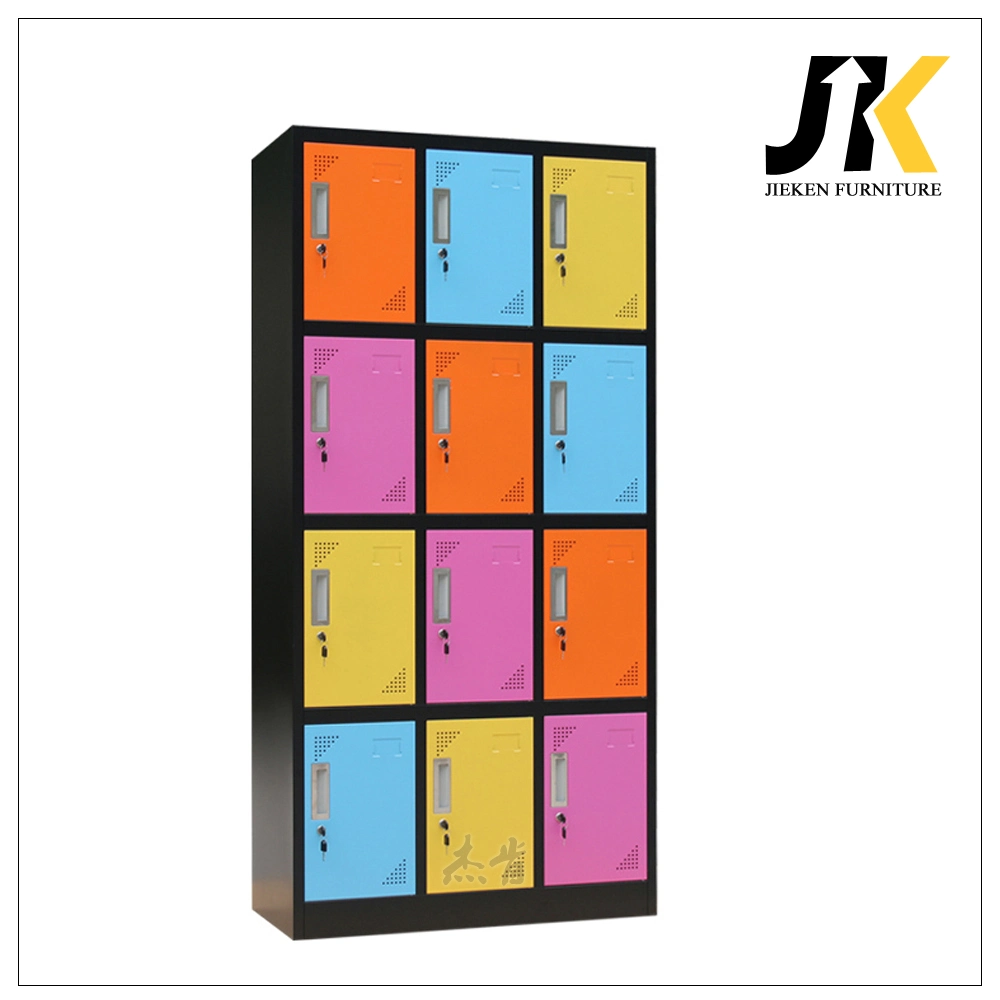 Kd School Used Clothes Storage 12 Doors Steel Locker Cabinet