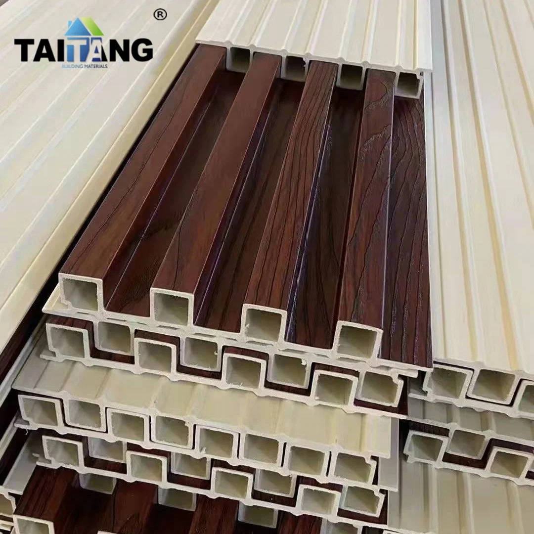 WPC Solid Wall Panel Fasade Fluted Panel Wood Wall