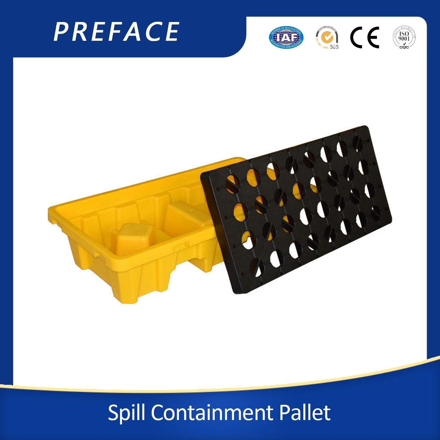 High Quality Spill Pallet Secondary Containment Pallet Oil Pallet for Oil Chemicals