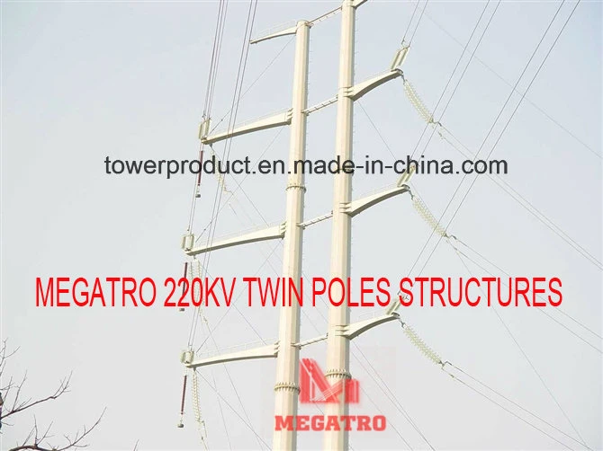 220kv Twin Poles Structures