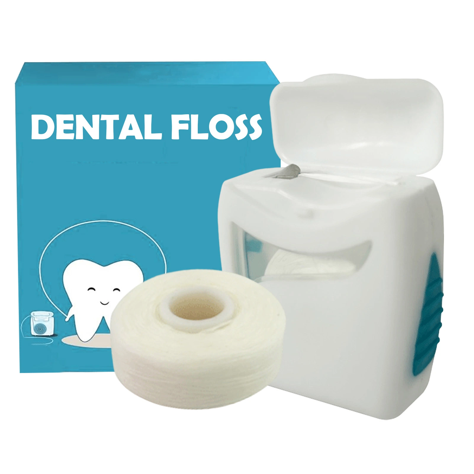 High Quality Product Mint Waxed PTFE Dental Floss with Window