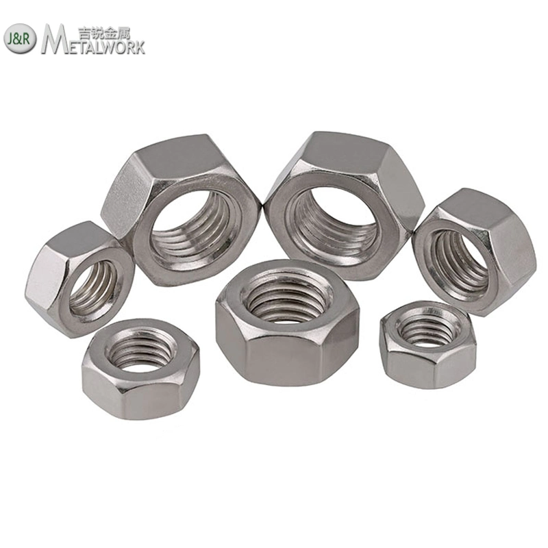 Écrou hexagonal en acier inoxydable SS304 SS316 (DIN934)