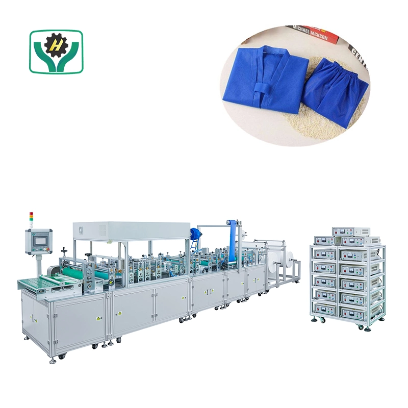 Automatic SPA Gown Non Woven Fabric Disposable Massage Gown Making Machine