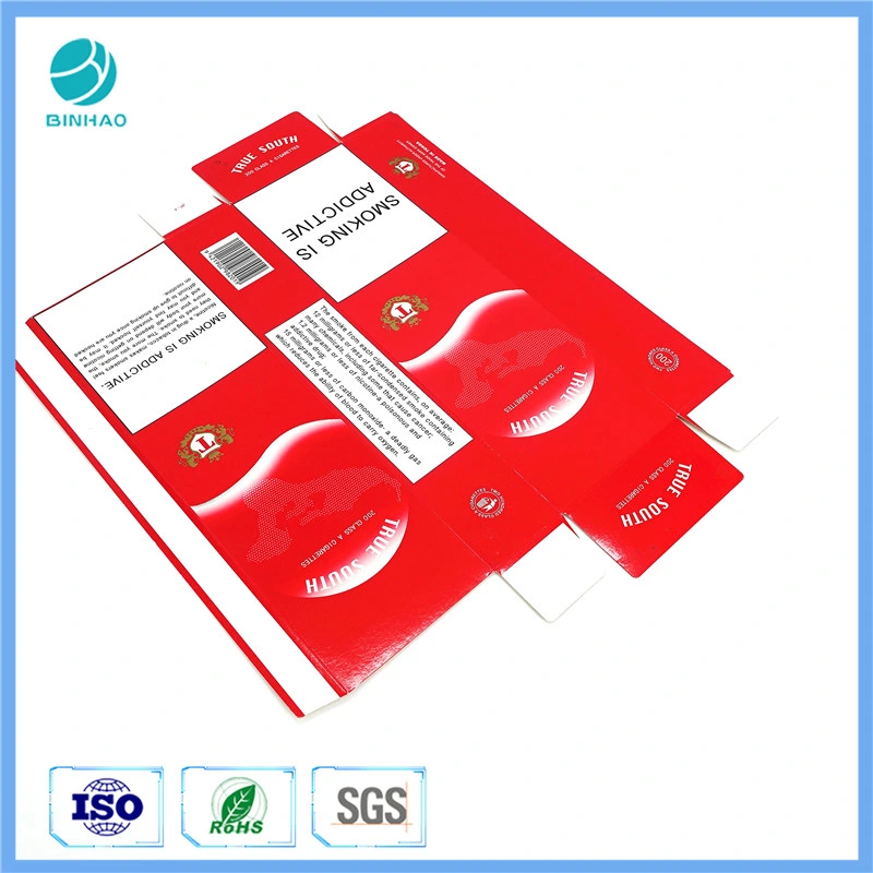 Recyclable Cigarette Package Cardboard Box with Customized Printing Design 225GSM