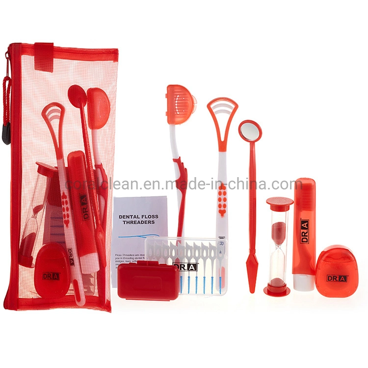 Orto OEM portátil kit de ortodoncia dental ocho en uno viaje Kit dental