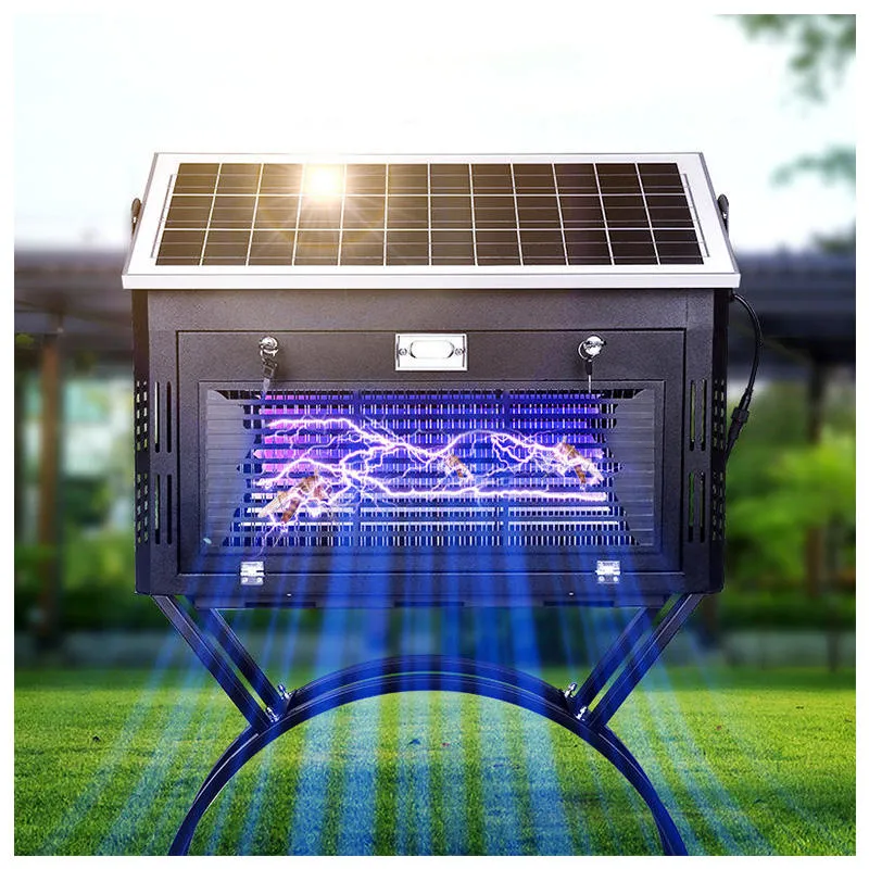 Lampe anti-moustiques électrique solaire pour l'extérieur, tueur de moustiques et d'insectes