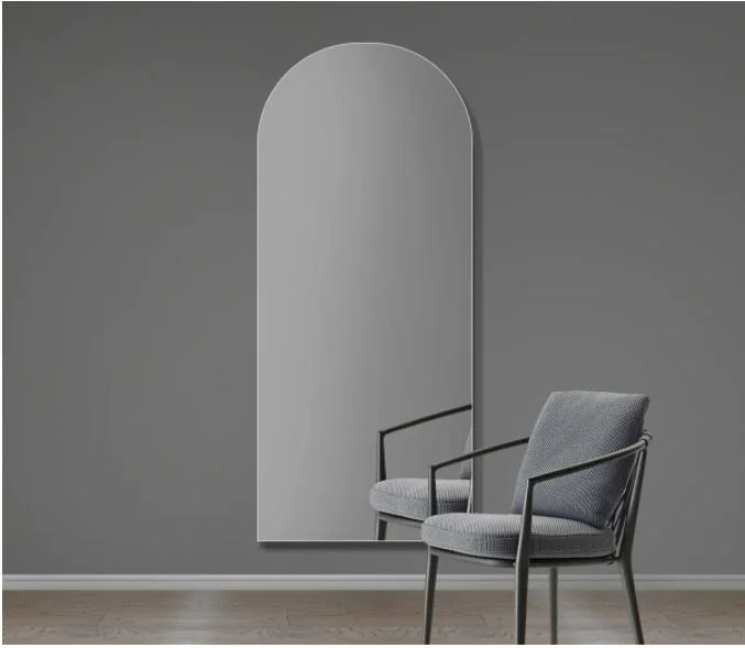 Frameless Arch-Shaped Full- Length Mirror