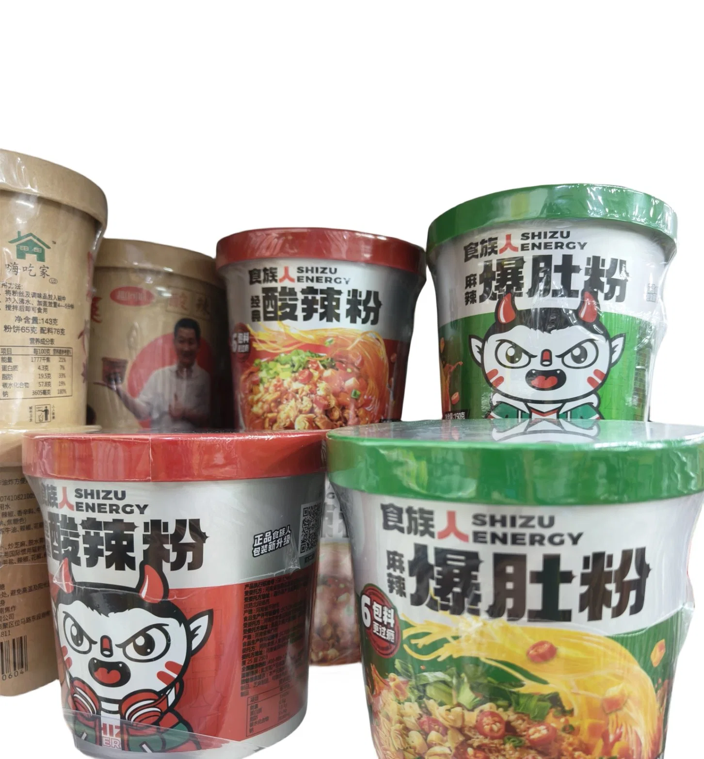 POF Heat Shrink Film Micron Perforated Plastic Rolls Cakes Cup Noodles Packing