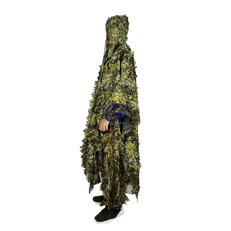 3D de la caza de Maple Leaf ropa traje Ghillie Yowie manto de francotirador