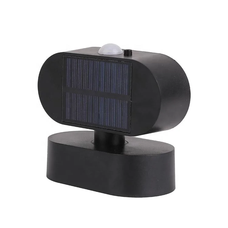 Diseño único patente Rotable sensor Seguridad Solar Motion sensor pared Luz nocturna