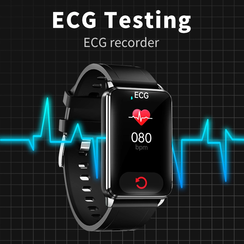 مقياس الحرارة بواسطة مستشعر ECG لمراقبة الأزياء من OEM معدل نبضات القلب بالأكسجين في الدم مراقبة Smart Bracelet لـ iPhone Samsung