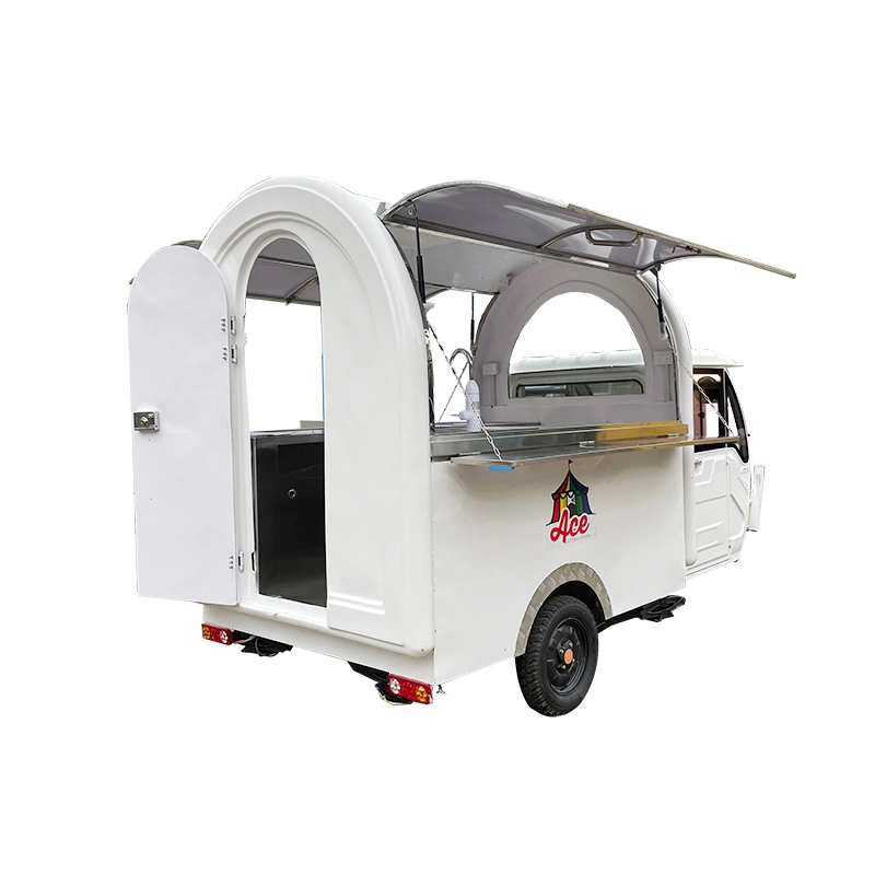 Outdoor 3 Wheels Coffee Ice Cream Food Car Electric Truck Tricycle Mobile Food Cart for Sale