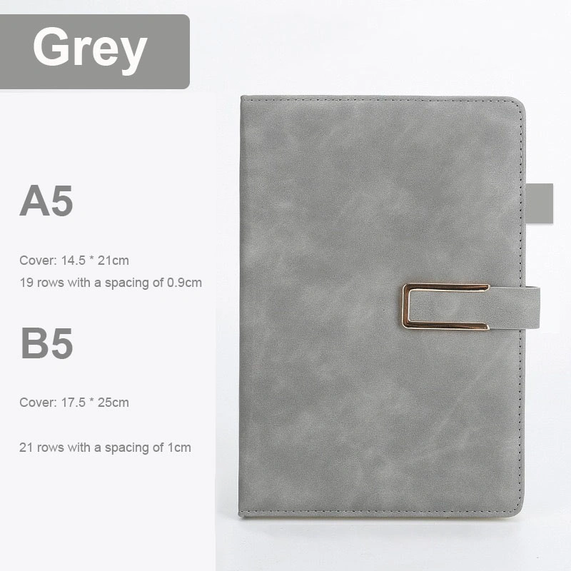 Cc_Printing Manufacturer New Design A5 PU Leather Planner Notebook with Magnetic Buckle Lock