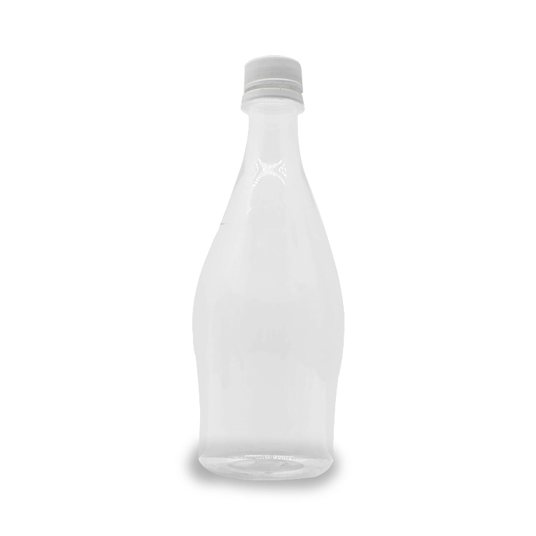 Design Unique Mineral Water Bottle Soda Pet Juice Bottle 16 Oz Clear Plastic Bottle with Lids