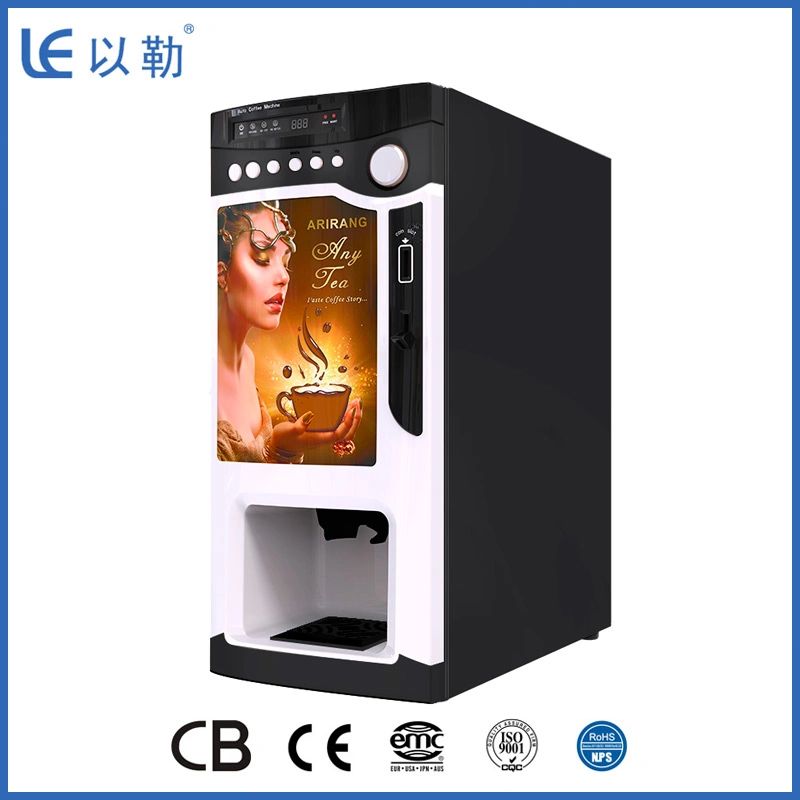 Mini Coin Operated Coffee Drink Vending Machine Le303V