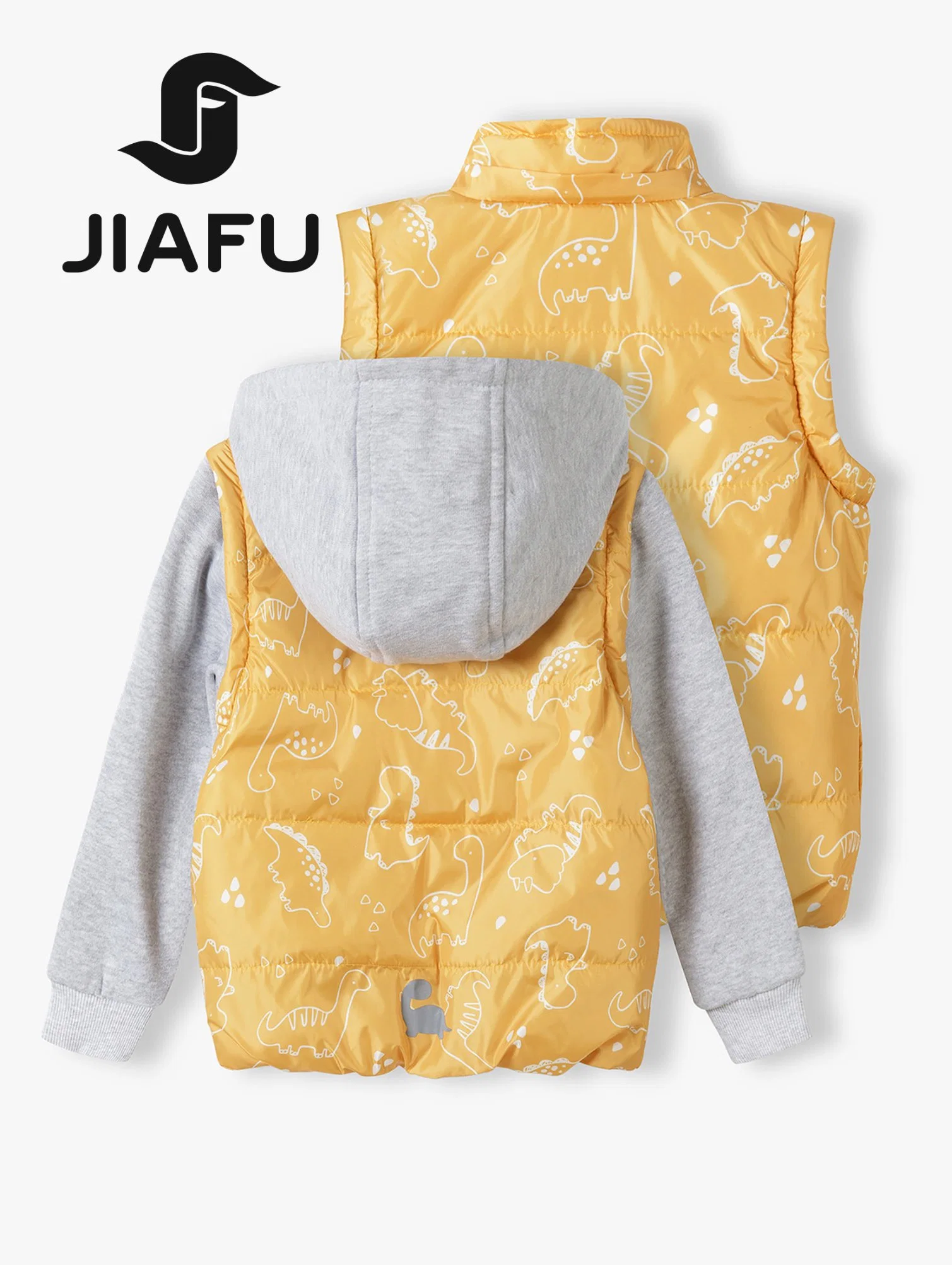 Mode Veste rembourrée pour bébé fille imperméable personnalisée avec capuche amovible et manches amovibles.