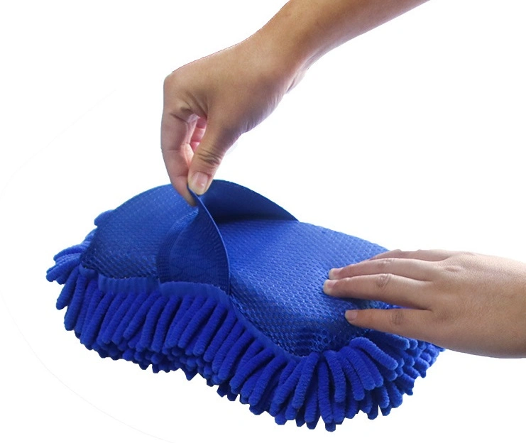 Soft Non-Scratch Chenille Car Cleaning Sponge