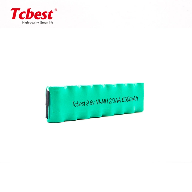 Ni-MH 9.6V Ni-MH 2/3AA 650mAh Rechargeable Battery Pack