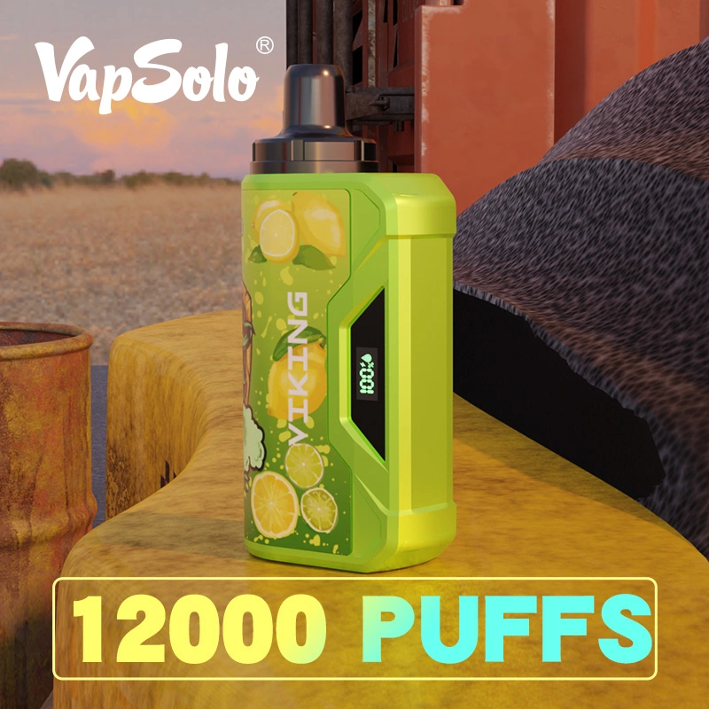 Usine entrepôt UE Vente en gros Vape 12000 puffs 2%5% Affichage Mini-bar à feuilletée Ecog à écran, format 12K, en formes