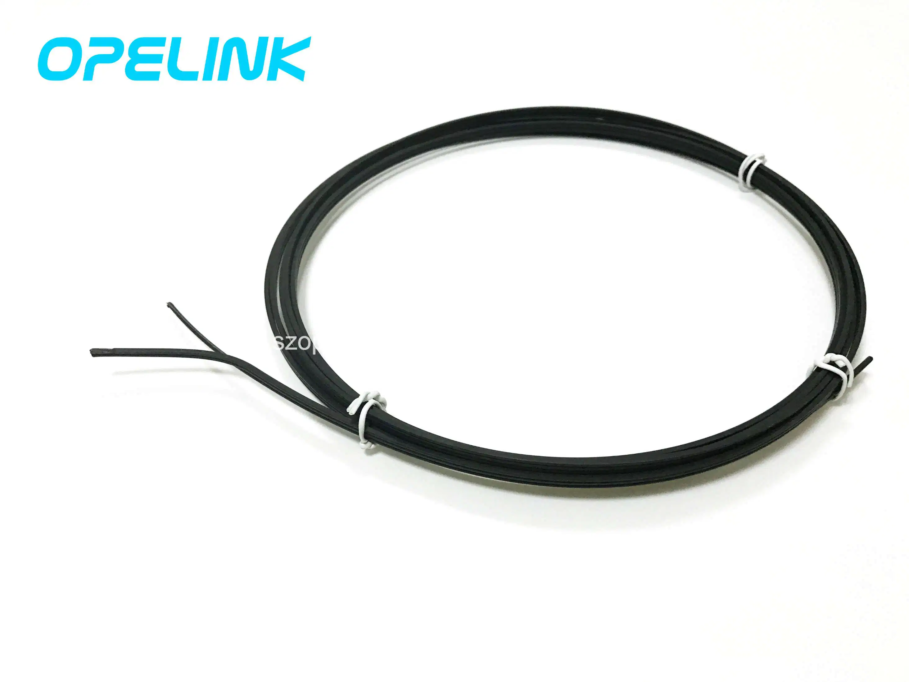 Self Support Drop Cable LSZH with Steel Wire Messenger and FRP Strength Member for Communication