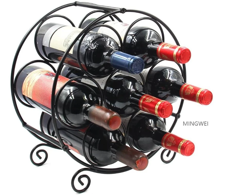 Mingwei barre en acier inoxydable Meubles support de présentation pour vin acier inoxydable Casier à vin