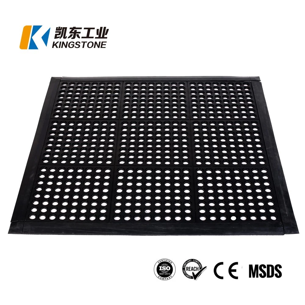 Anti Slip Interlocking Safety Anti-Fatigue Tility Kitchen Rubber Hollow Mats