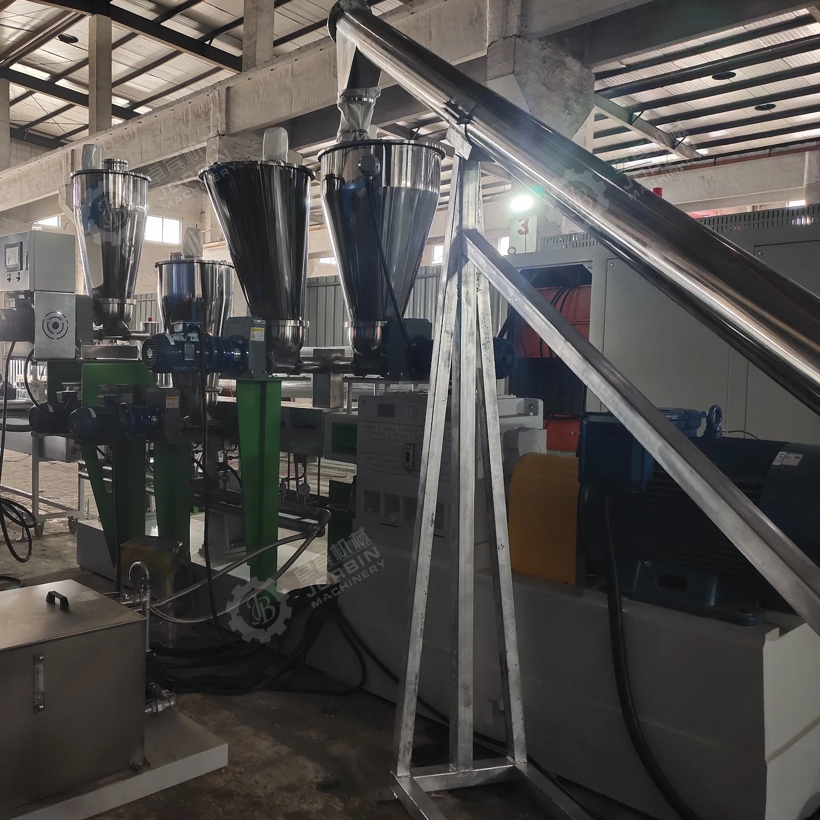 TPE PP Copolymere Color Masterbatch CaCO3 FüllstoffzusätzeCompounding Extrusionsgranulator