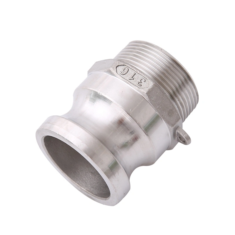 Stainless Steel 304 Handle Type Circular Arc Connector Male Head Male End Water Pipe External Thread Quick Connector F Type