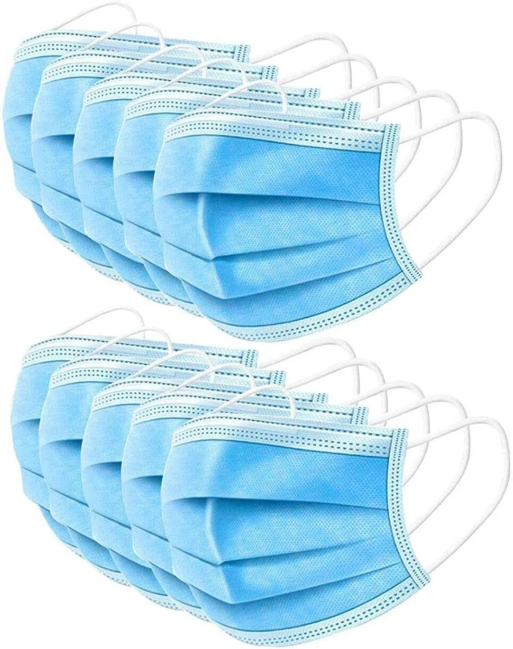 Hot Selling Disposable Adult Tie on Medical 3ply Face Mask