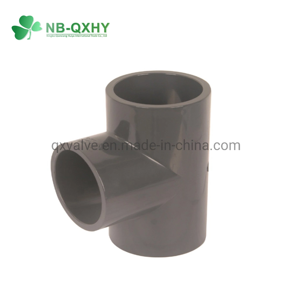 DIN Pn16 Plastic UPVC Pipe Fittings Connector 4 Way Cross Tee