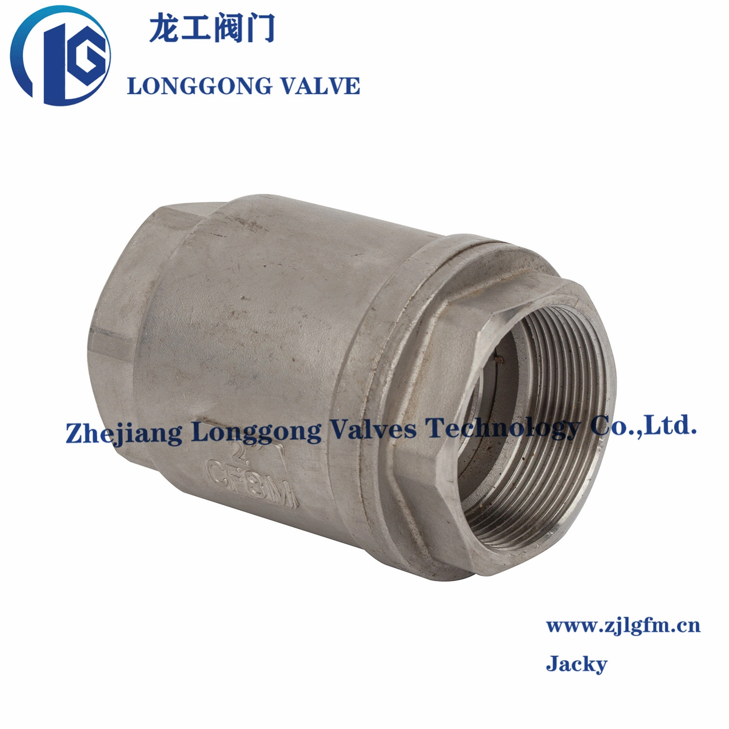 1000wog Vertical Lift Type Threaded Check Valve SS304/SS316/Ss201