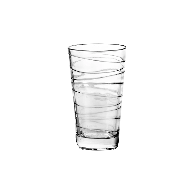 Classic Practical Glass Cup Sets with Different Size Glassware with Inner Design