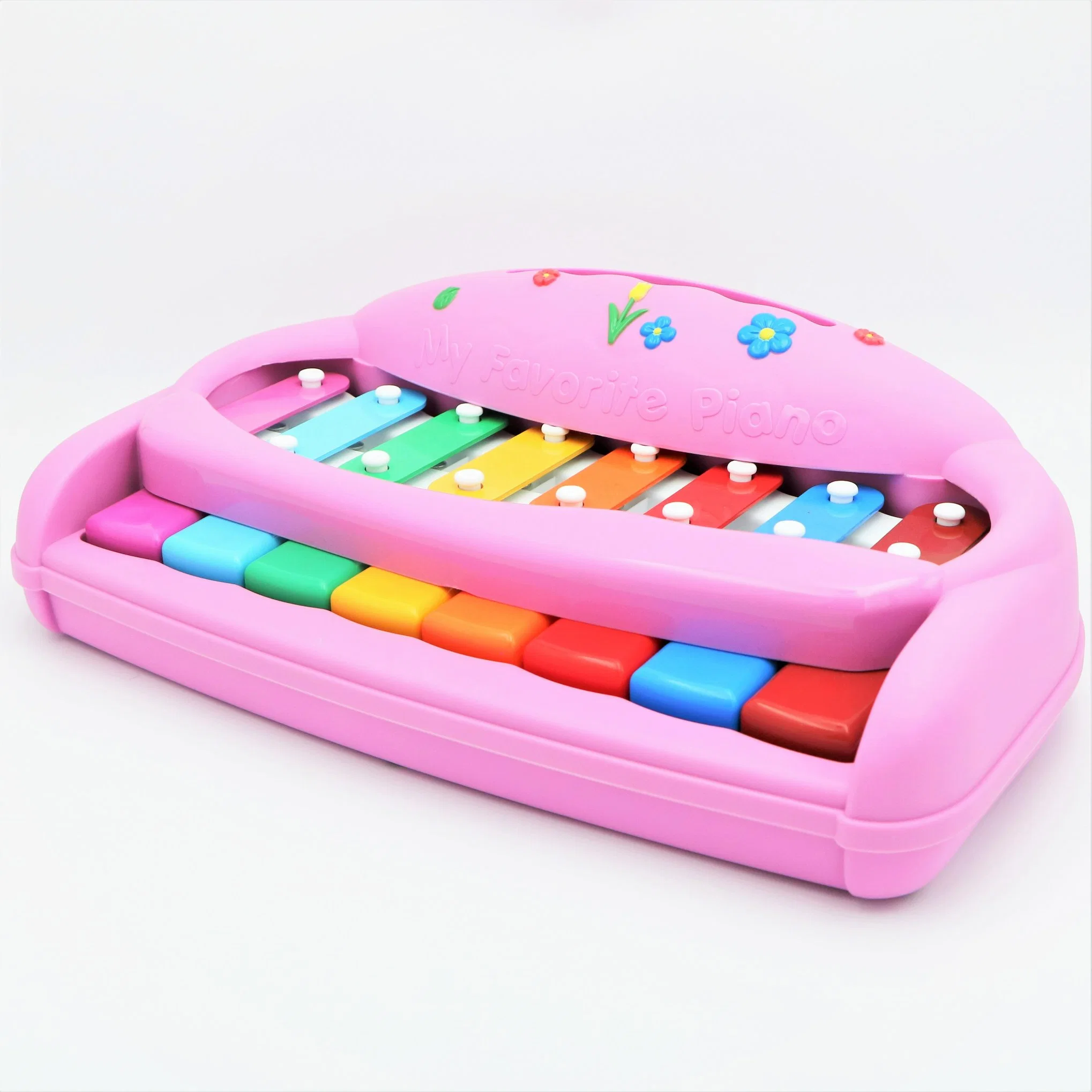 Kids 8 Tones Musical Instrument Toy Wooden Baby Xylophone for Children 18m+