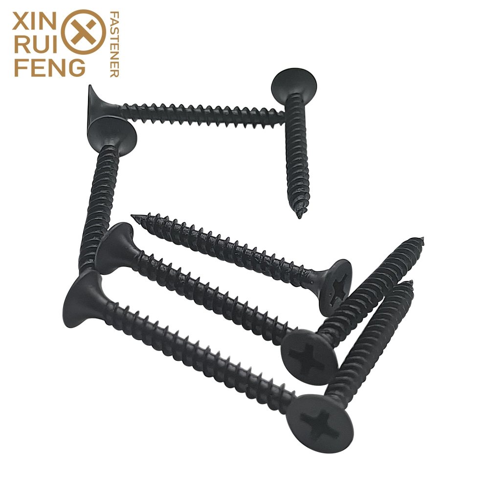 Spain USD2.35/Kg Xinruifeng Fastener Black Grey Phillips 2 Gypsum Wood Drywall Screws