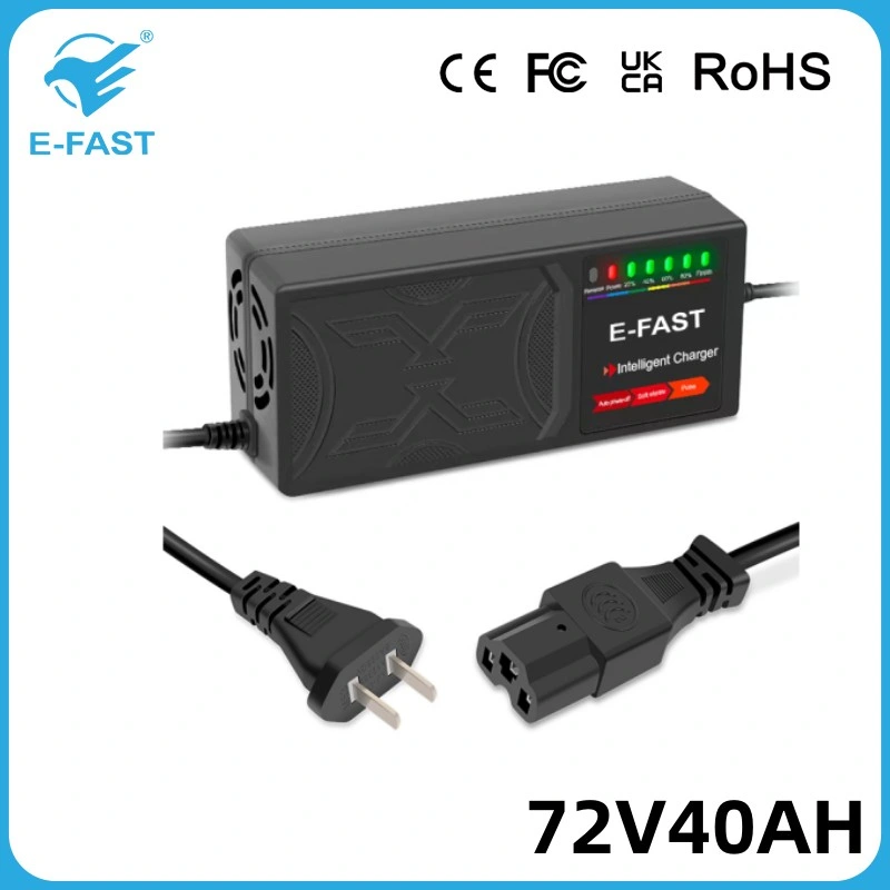 72V40ah Intelligent Motorcycle Car Lead-Acid Storage Smart Battery Charger