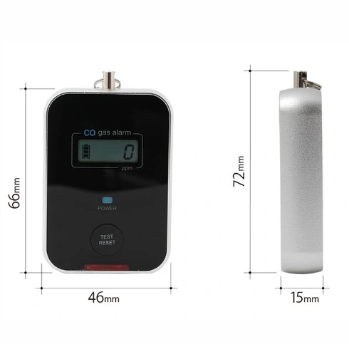 Carbon Monoxide Monitor Detector Cockpit Co Gas Alarm with Bright Audible and Visible Alarm