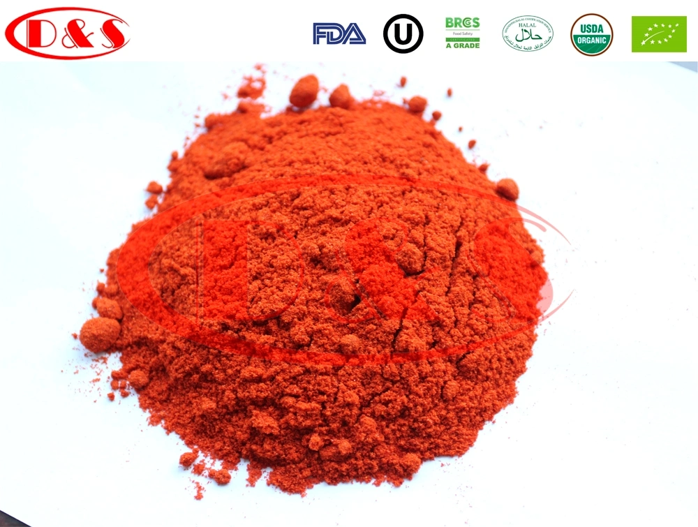 Suministro de fábrica de polvo de Chile rojo Paprika dulce sin colorantes