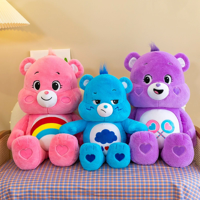 New Fashion Cute Animals Creative Color Bear Doll Manufacturers Design Personalized Fashion Decorative Soft Plush Toys